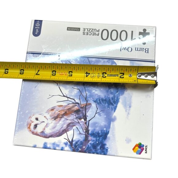 hNCL Barn Owl Winter Snow 1000 Piece Puzzle Age 10+ NIB - Picture 7 of 11